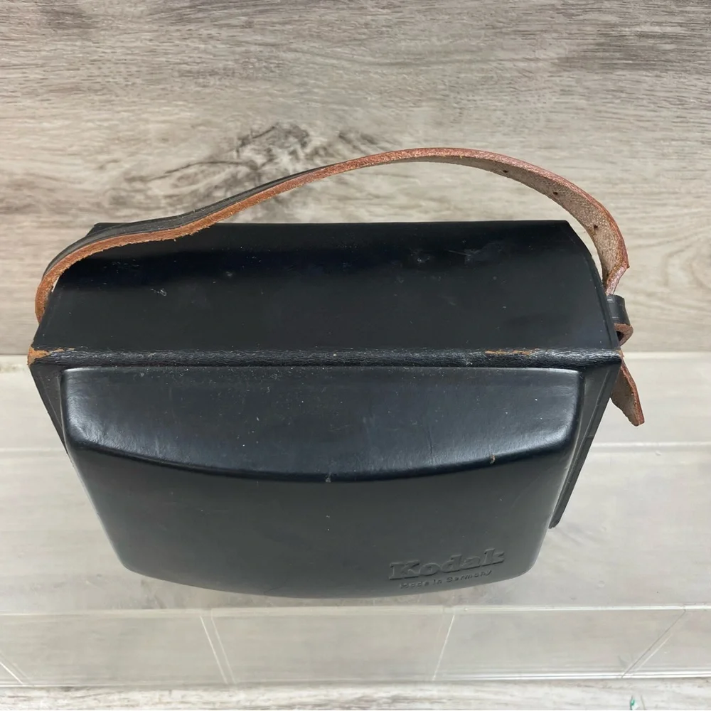 Vintage Kodak Germany Camera Case Black Leather #87189